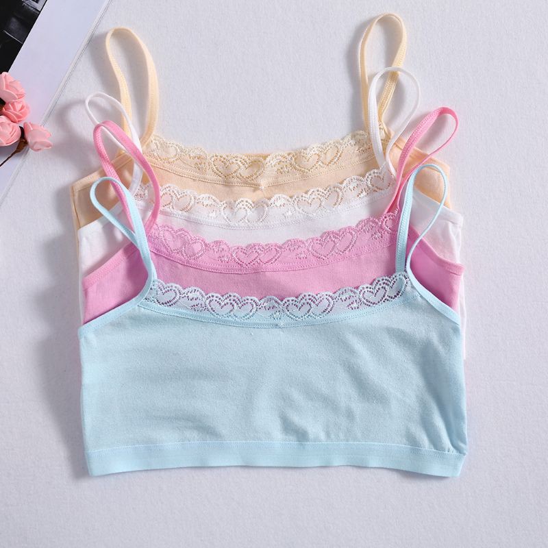 Set 4 Áo Ngực Cotton Cho Bé Gái Tuổi Dậy Thì