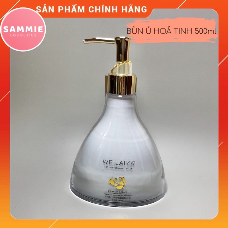 Kem hấp ủ tóc Weilaiya bùn khoáng 500ml, phục hồi tóc xơ hư tổn