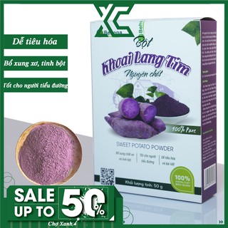 Bột khoai lang tím Behena bổ sung chất xơ tốt cho người tiểu đường hộp 50g