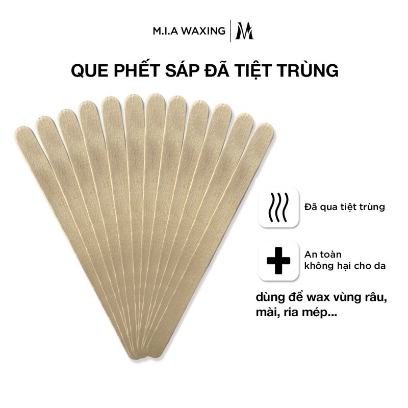 10 Que Phết Sáp Wax Lông Mini Dùng Để Wax Lông Mày, Ria Mép, Lông Mũi