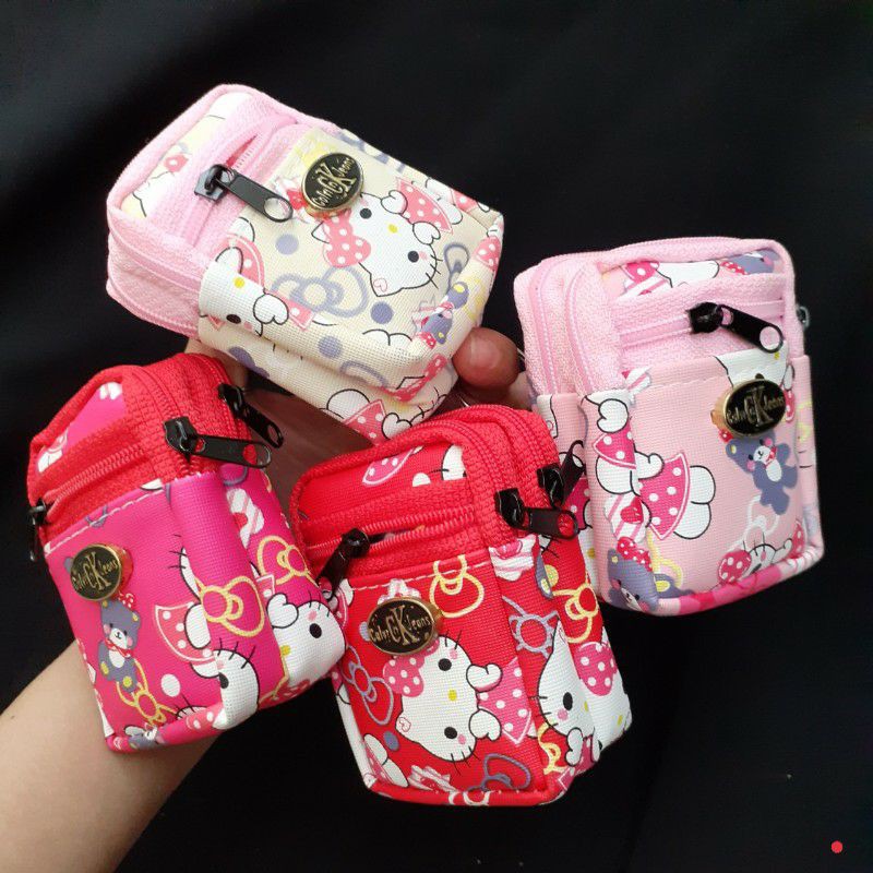Móc khóa ba lô Kitty 3 ngăn (Kt : 6×8cm)