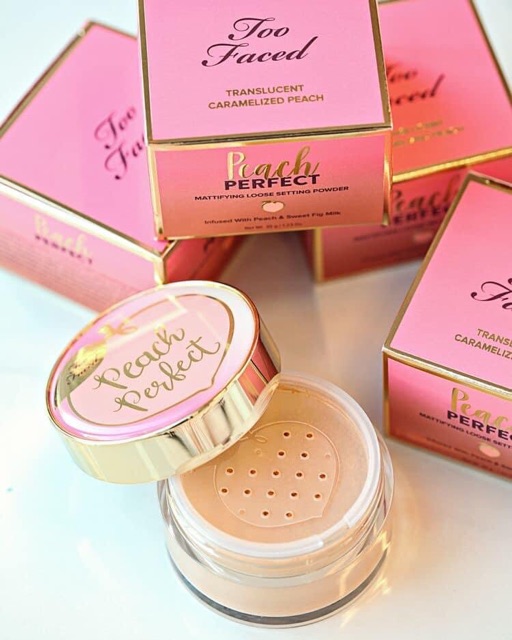 Phấn phủ đào Too Faced peach perfect Mattifying Off 50% - Chính hãng