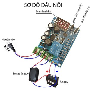 MODULE MẠCH KIỂM SOÁT VÀ ĐIỀU KHIỂN TỰ ĐỘNG SẠC BÌNH ẮC QUY YX-X2086 ĐIỆN ÁP 3.7V-120V