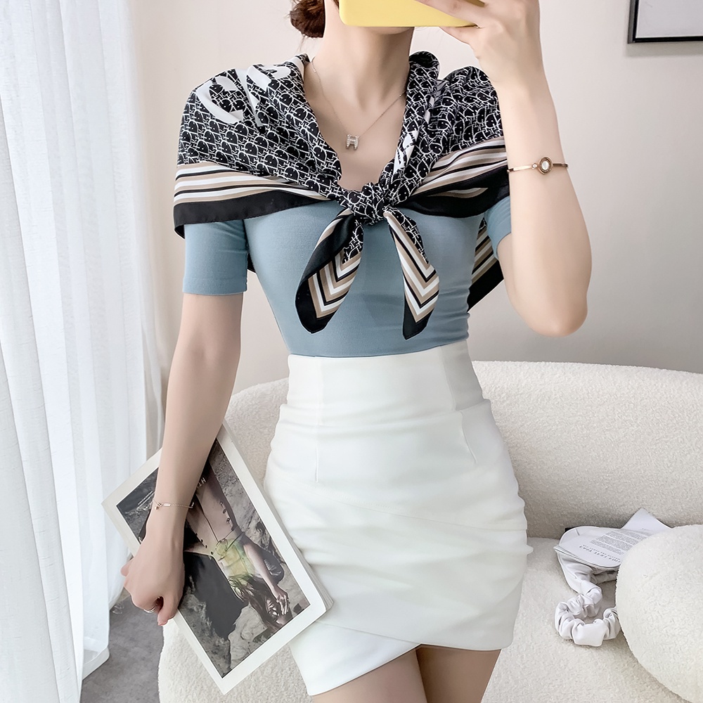 Khăn Choàng Vuông 90cm(35.4inch) Thời Trang Thoáng Khí WJ1007-58