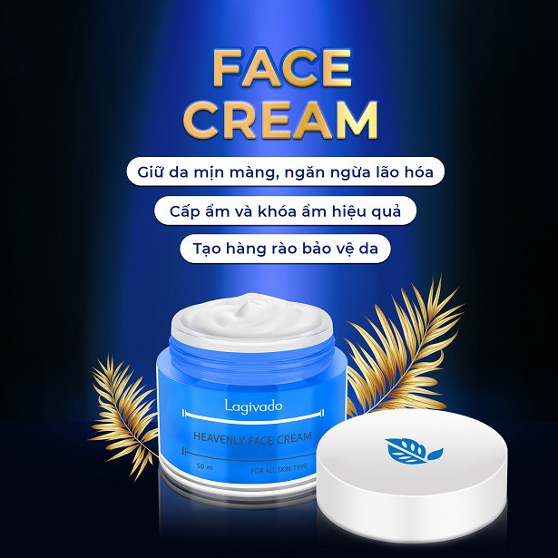 Kem Dưỡng ẩm trắng sáng da mặt Hàn Quốc phù hợp cho da dầu, da mụn và cả da nhạy cảm Heavenly Face Cream 50 ml -Buysales