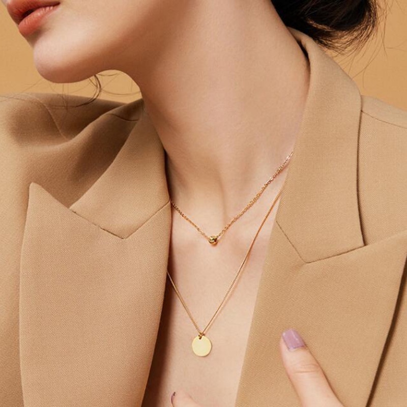 Dây Chuyền 2 Tầng Titan Ko Han Rỉ TT 3794