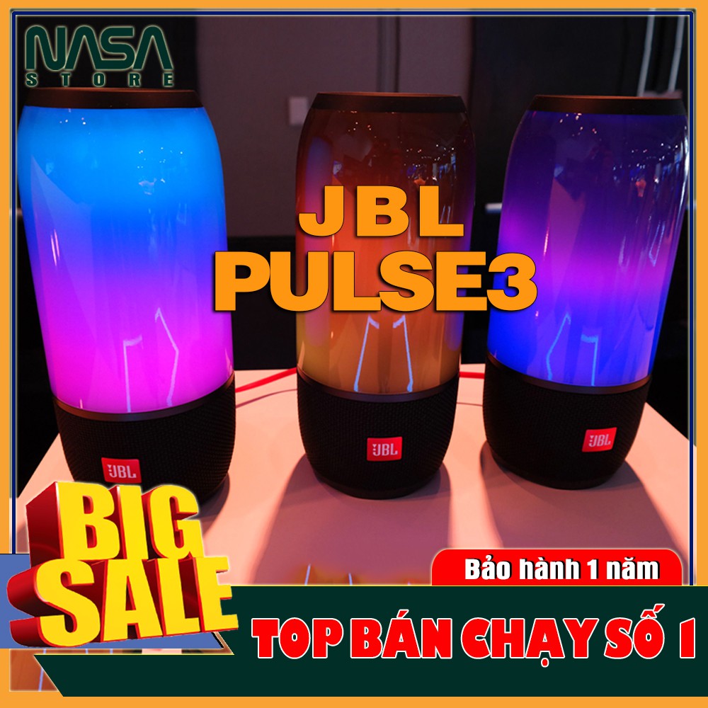 [ Loa Phát Sáng ] JBL Pulse 3 - 20W (Fullbox) New 100%, Đèn LED 360 độ, Âm Thanh Sống Động,- BẢO HÀNH ĐỔI MỚI