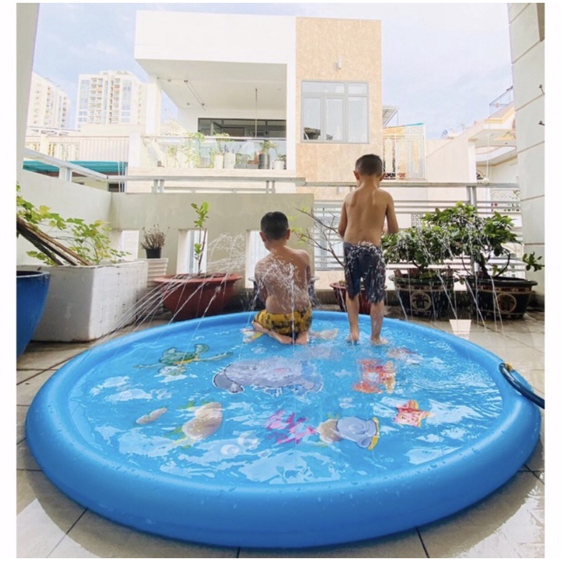 Bể bơi phun nước cho bé💗  💗phao tắm phun nước , thảm cho bé HOT