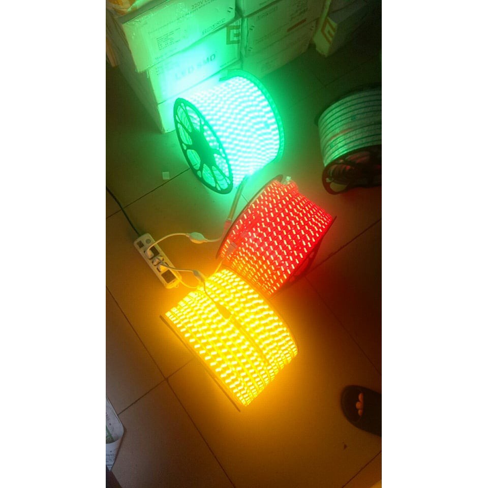 Đèn LED dây 5730 3 hàng bóng cuộn 100m Led dây siêu sáng.siêu bền 3 hàng HC LIGHTING