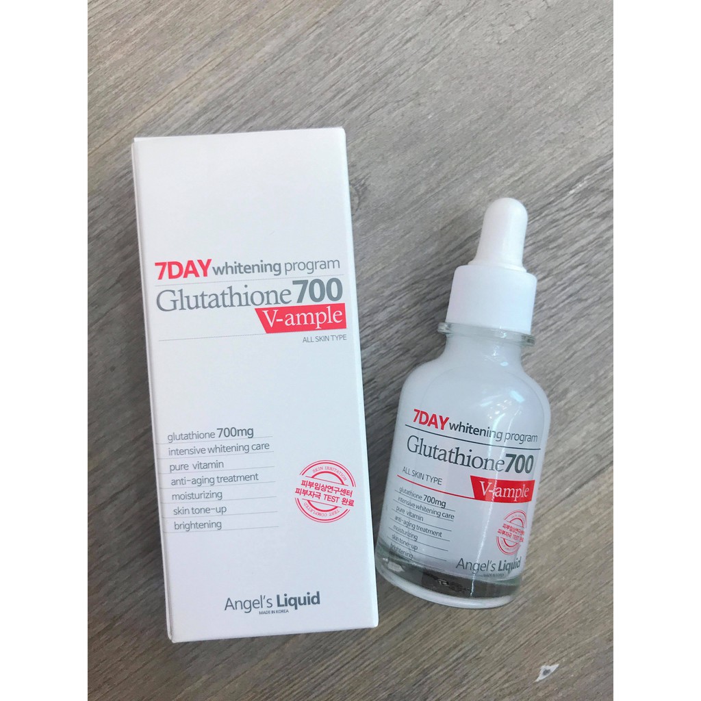 Serum Dưỡng Trắng Da 7 Day Whitening Program Glutathione 700 V-ample