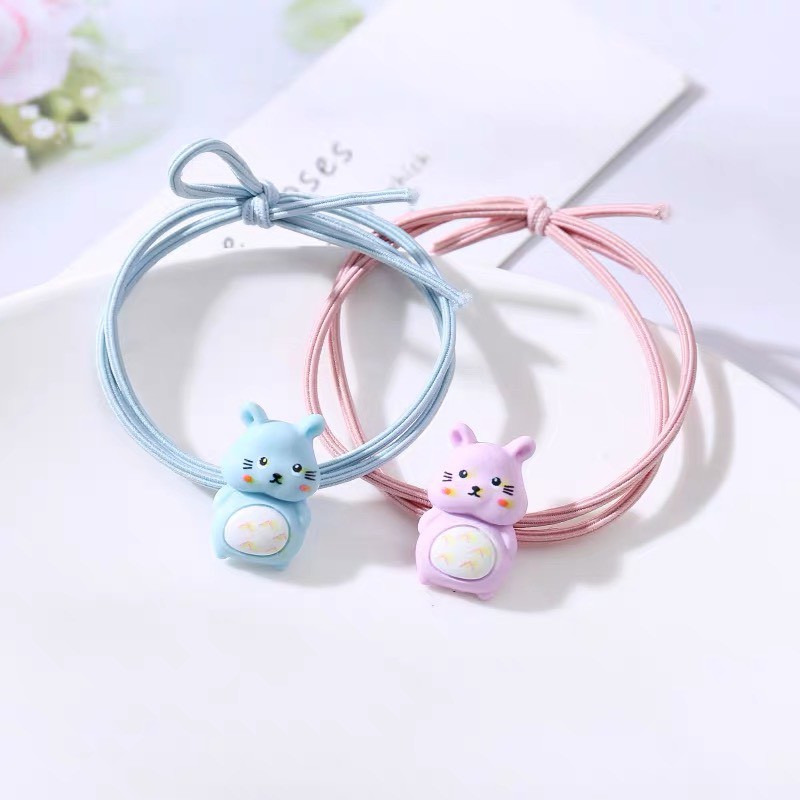 Dây buộc tóc hình sóc đất chất liệu co dãn cực tốt ( ảnh thật 100%) #6