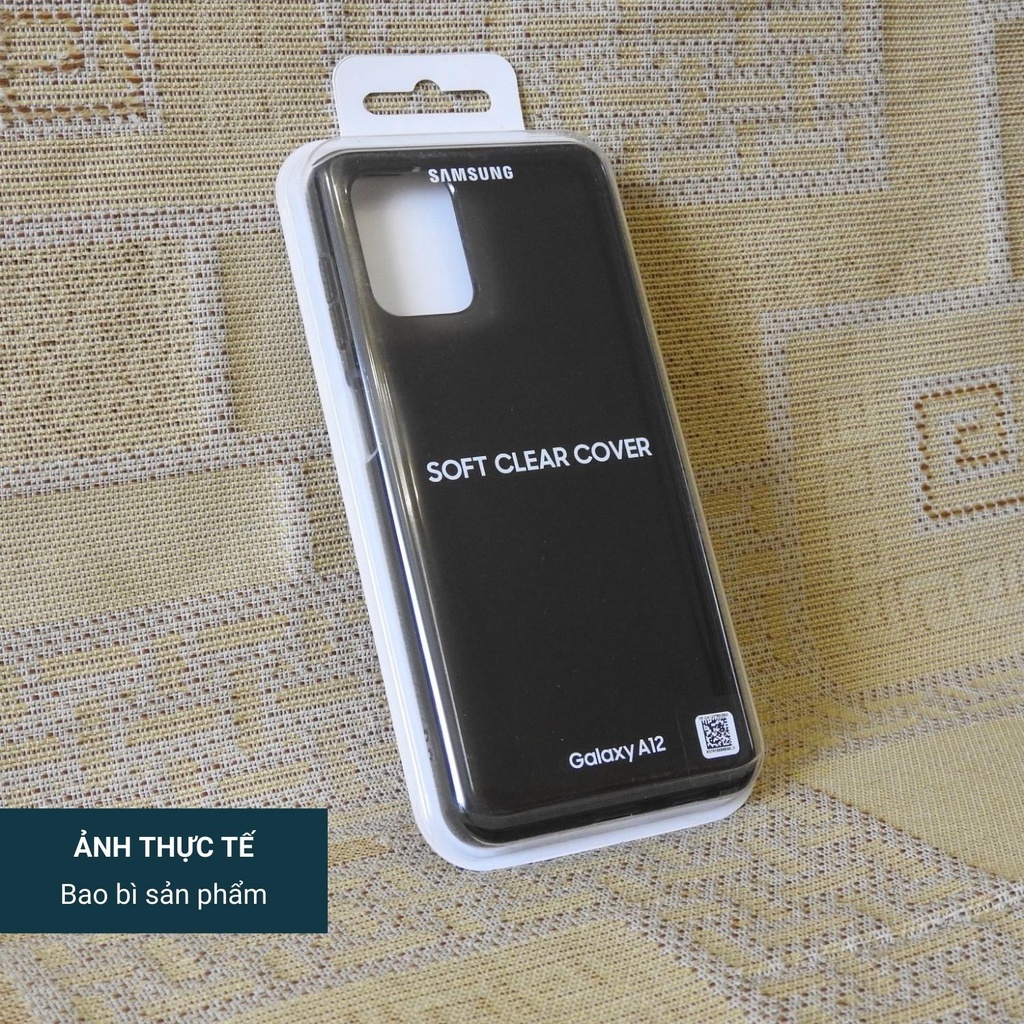 Ốp lưng trong suốt Soft Clear Cover cho Galaxy A12