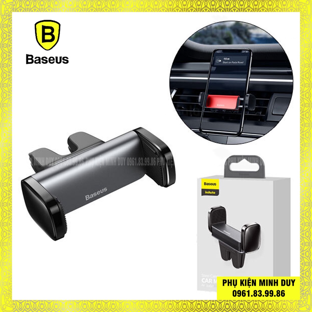 Đế giữ điện thoại dùng cho xe hơi Baseus Steel Cannon Air Outlet Car Mount (nhỏ gọn, gắn khe gió)