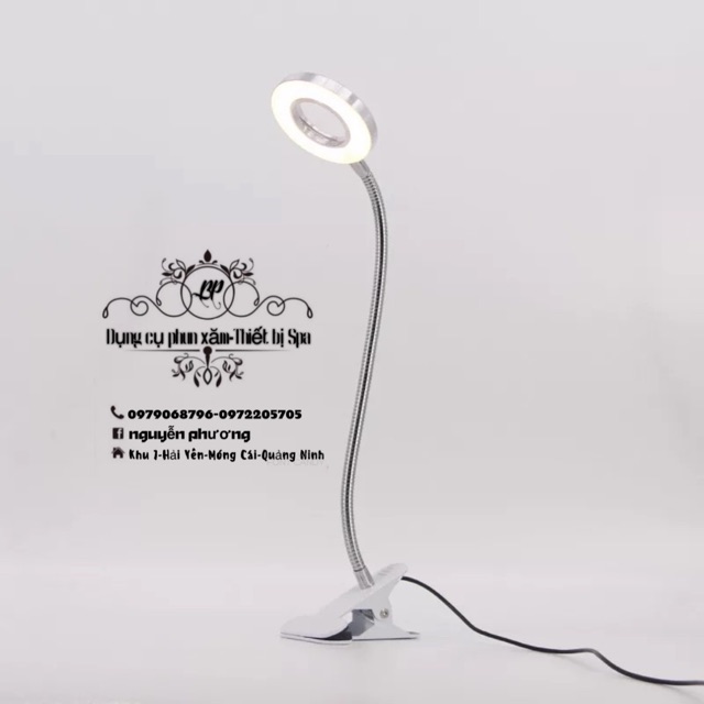 Đèn led kẹp bàn(2 màu ánh sáng vàng,trắng)