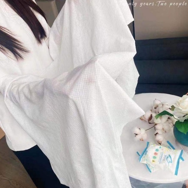 [Du Lịch Nhàn Tênh] Khăn Tắm Du Lịch Dạng Nén Tiện Lợi Sạch Sẽ Chất Liệu Cotton Mềm Mại 70x140cm