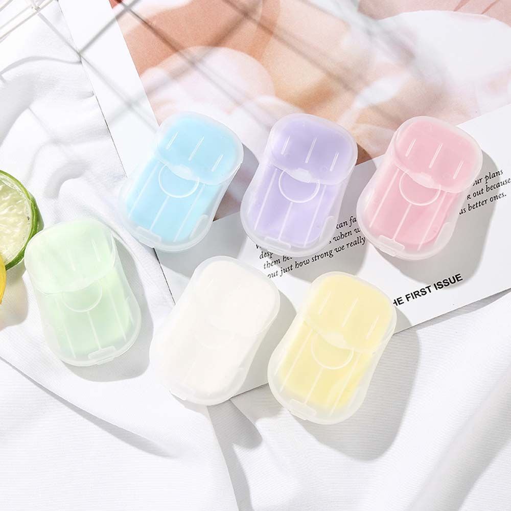 Hộp 50 xà phòng giấy dùng một lần tiện dụng khi đi du lịch