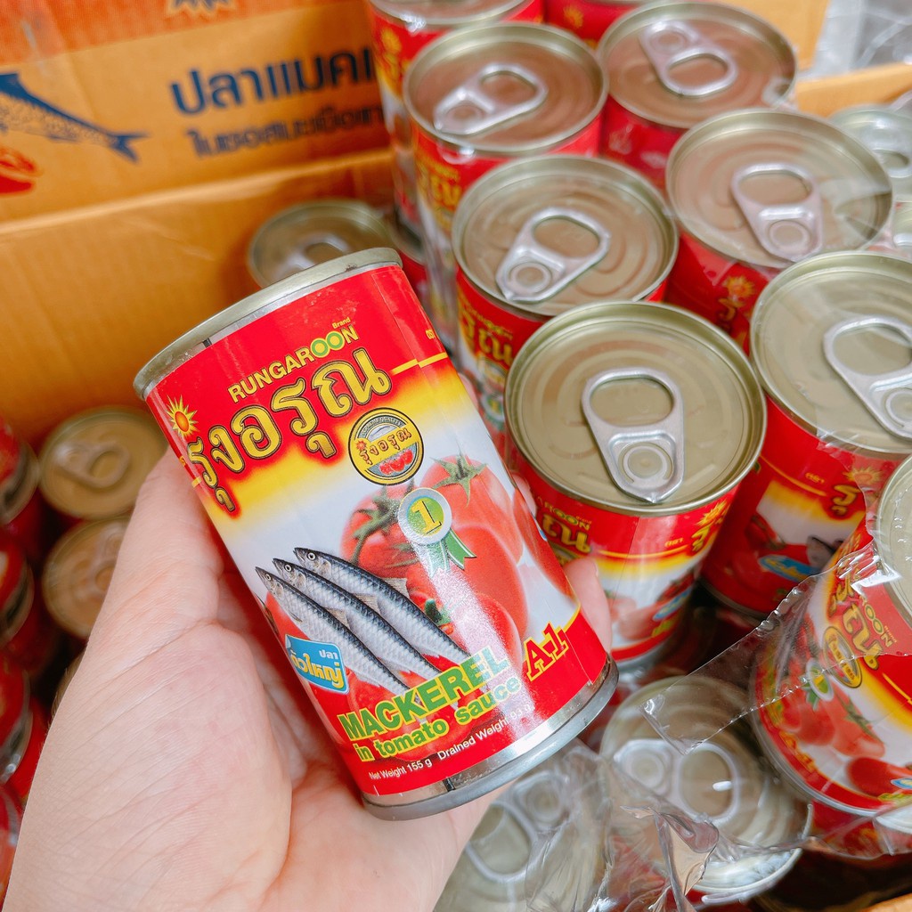 Combo 4 Hộp Cá hộp sốt cà Thái Lan Hi Chef từ cá mòi sốt cà chua tươi thơm cực ngon an toàn cho sức khỏe tiện dụng 155g