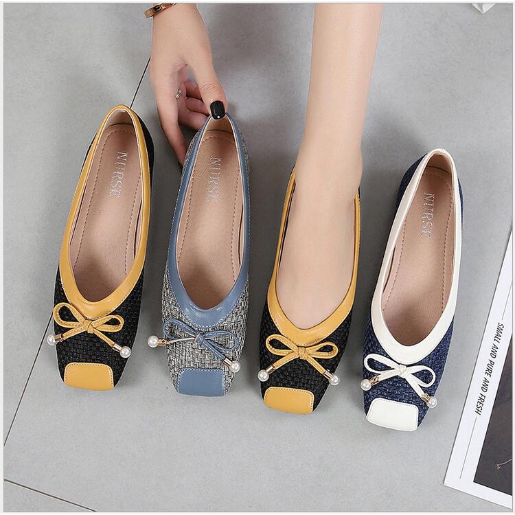 Giày Công Chúa Dệt Kim Plus Size Cho Nữ