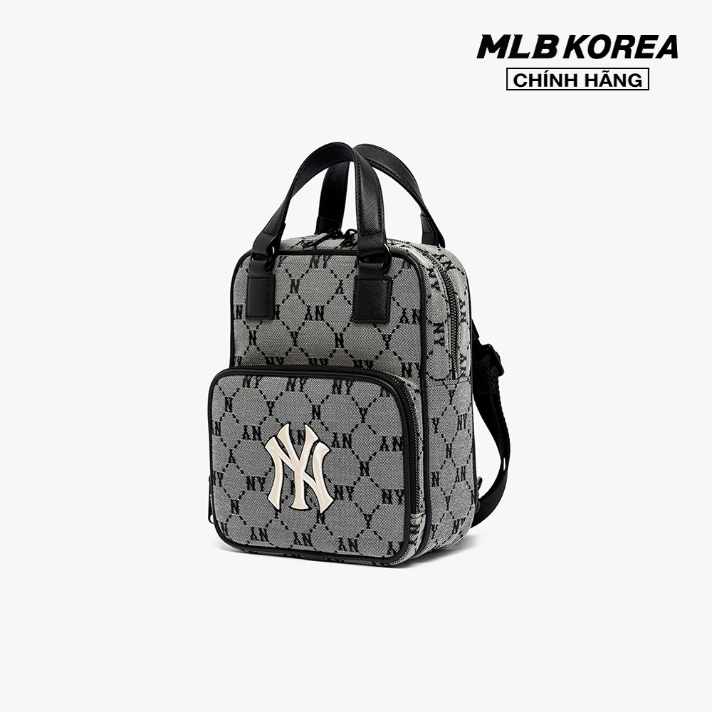 MLB - Balo mini phom chữ nhật Monogram Diamond Jacquard 3ABKS031N-50GRS