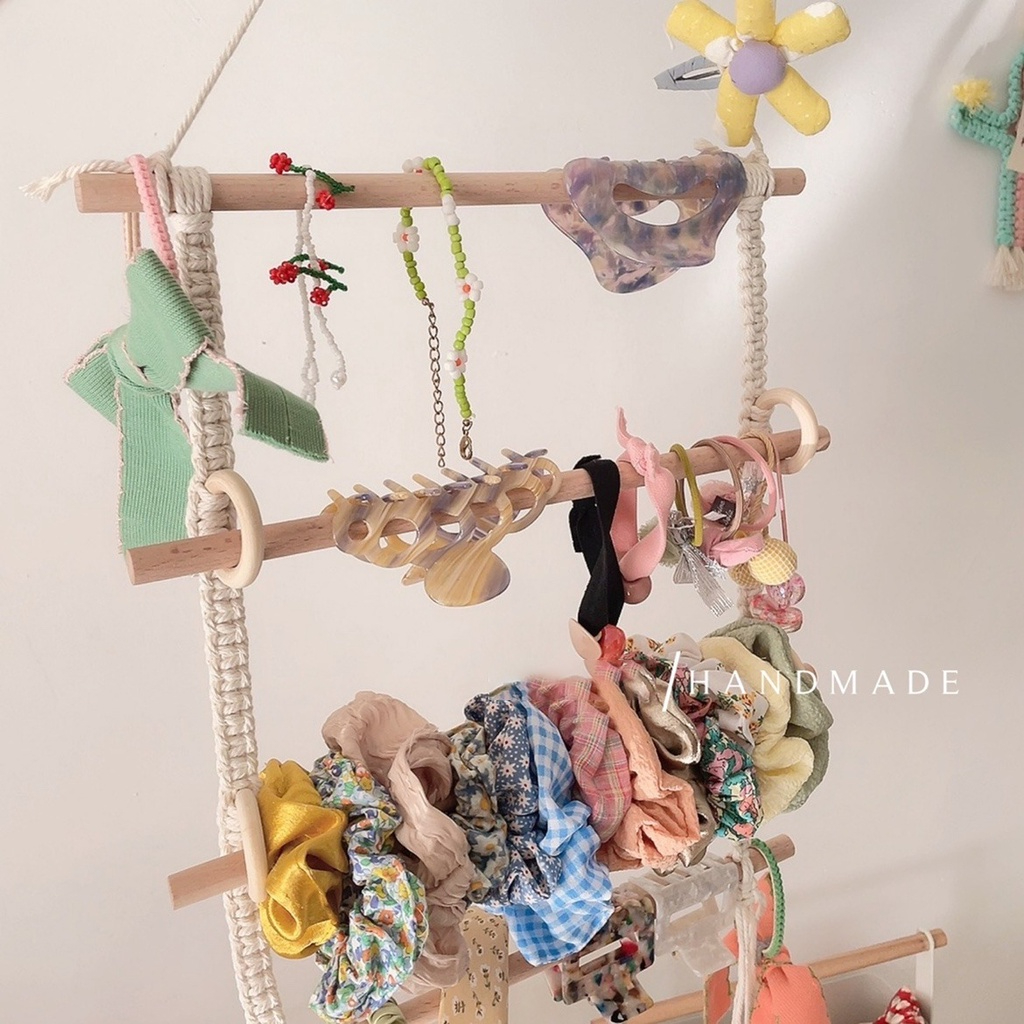 Móc treo băng đô dây buộc tóc scrunchies THINGS kệ móc dây để phụ kiện kẹp bờm cài tóc cho bé gái phong cách hàn quốc