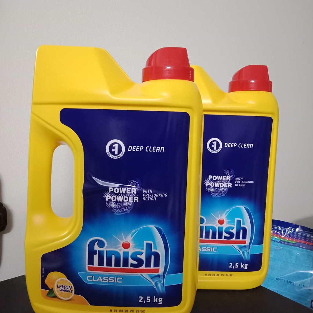 Bột rửa bát Finish classic 5 kg ( COBO 2 CAN x 2,5kg)