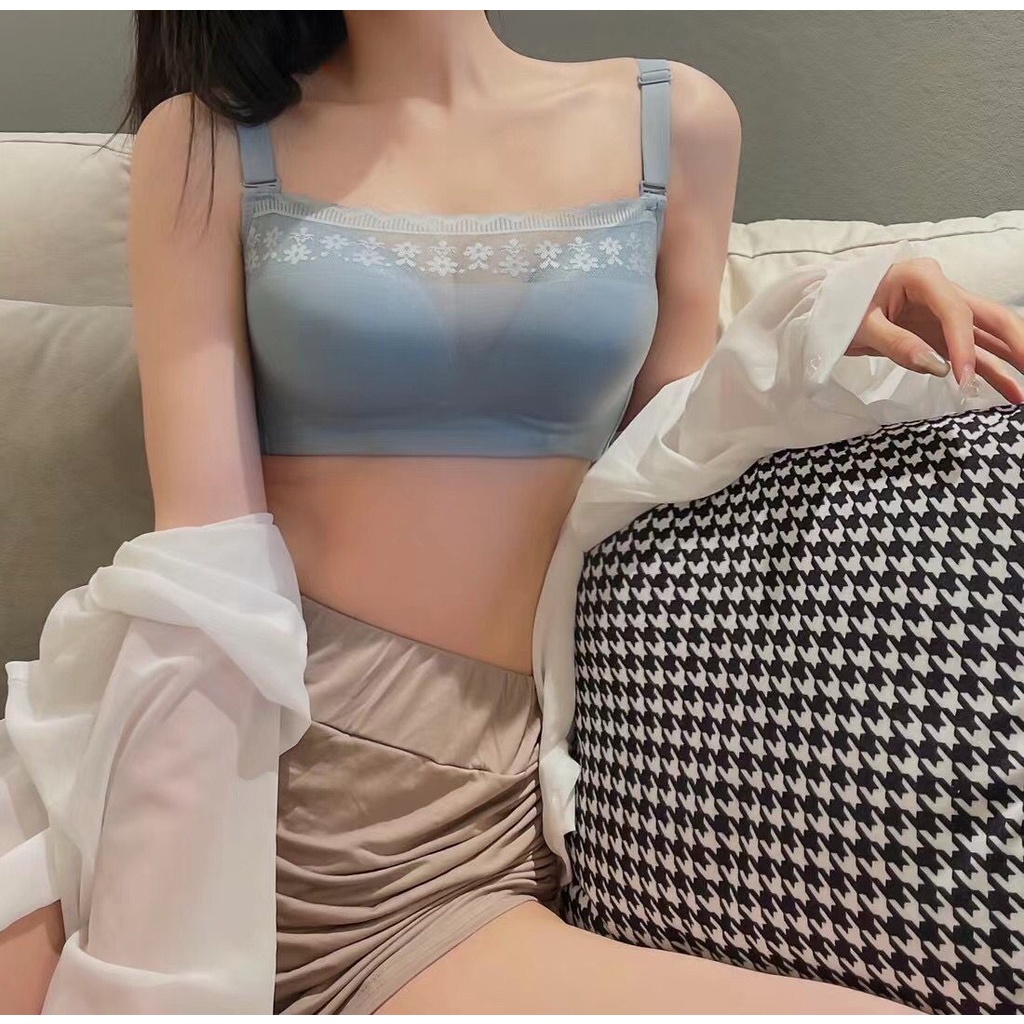 áo lót Cổ Chữ V Xẻ Sâu Không Gọng Thoải Mái Quyến Rũ Cho Nữ 32-38ab