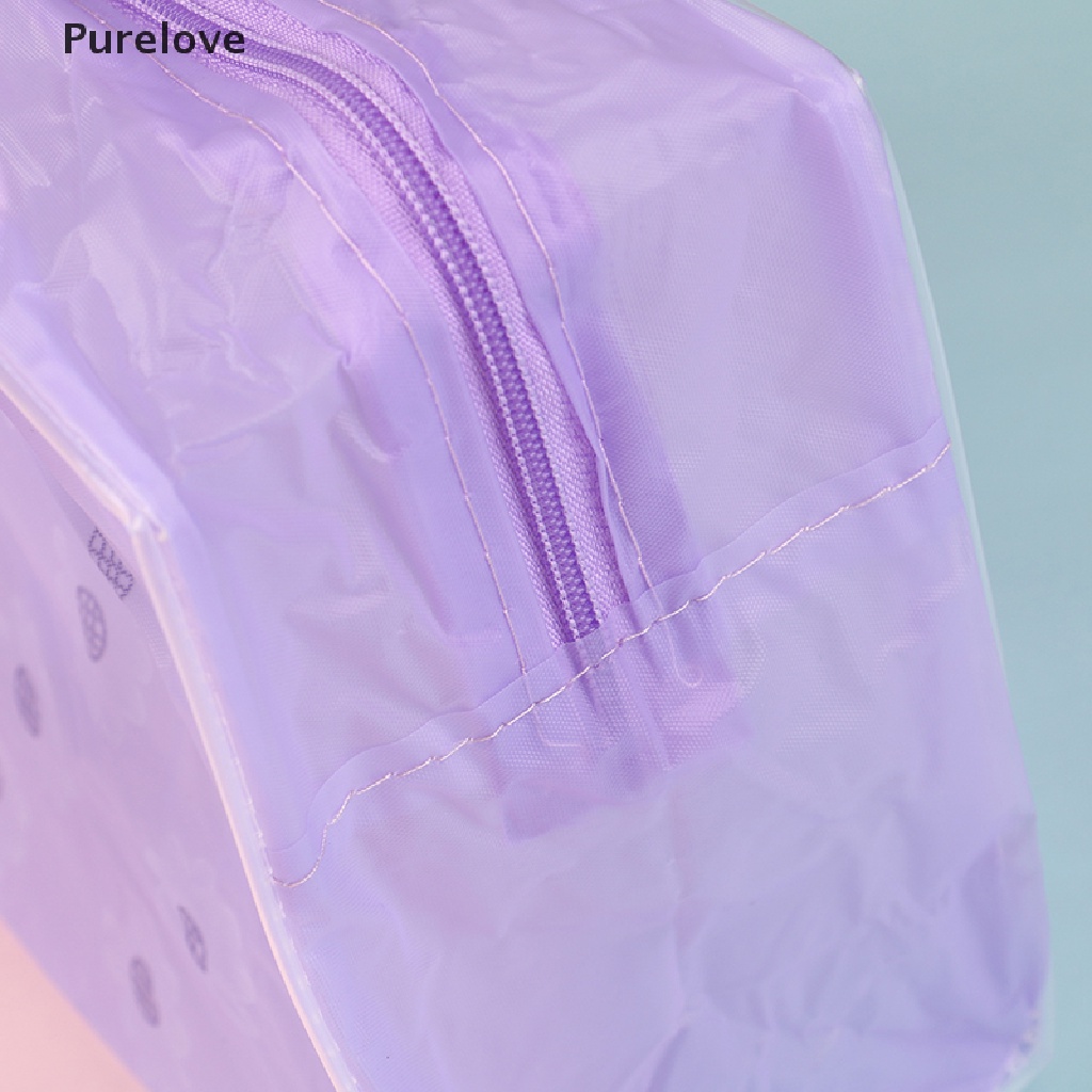 Túi Đựng Mỹ Phẩm Bằng PVC Trong Suốt Phối Khóa Kéo Tiện Lợi