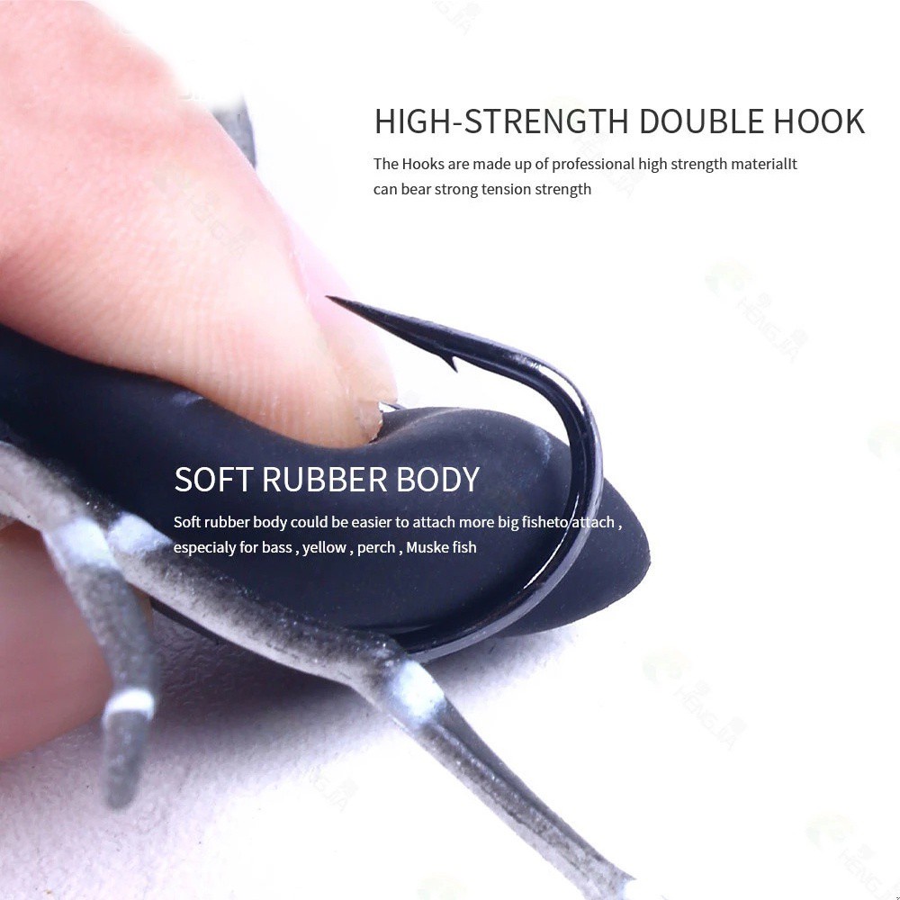 Mồi Câu Cá Giả Mềm Mại Hình Nhện 8cm 7g