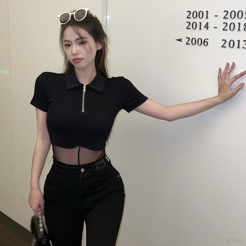 Áo liền quần Tay Ngắn Màu Sắc Thanh Lịch Phong Cách Hàn Quốc Cho Nữ