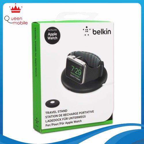 Dock Cuộn Dây Sạc Cho Apple Watch Belkin F8J218bt Chống Rối Toàn Diện Kiêm Giá Đỡ
