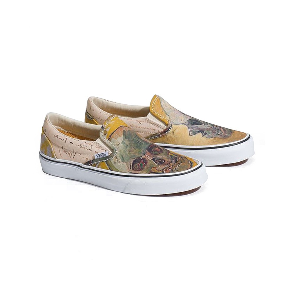 [Mã FAMALLT5 giảm 15% đơn 150k] Giày VANS x VAN GOGH SLIP-ON SKULL - VN0A38F7U48