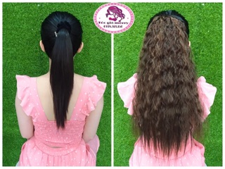 Tóc giả cột xù mì