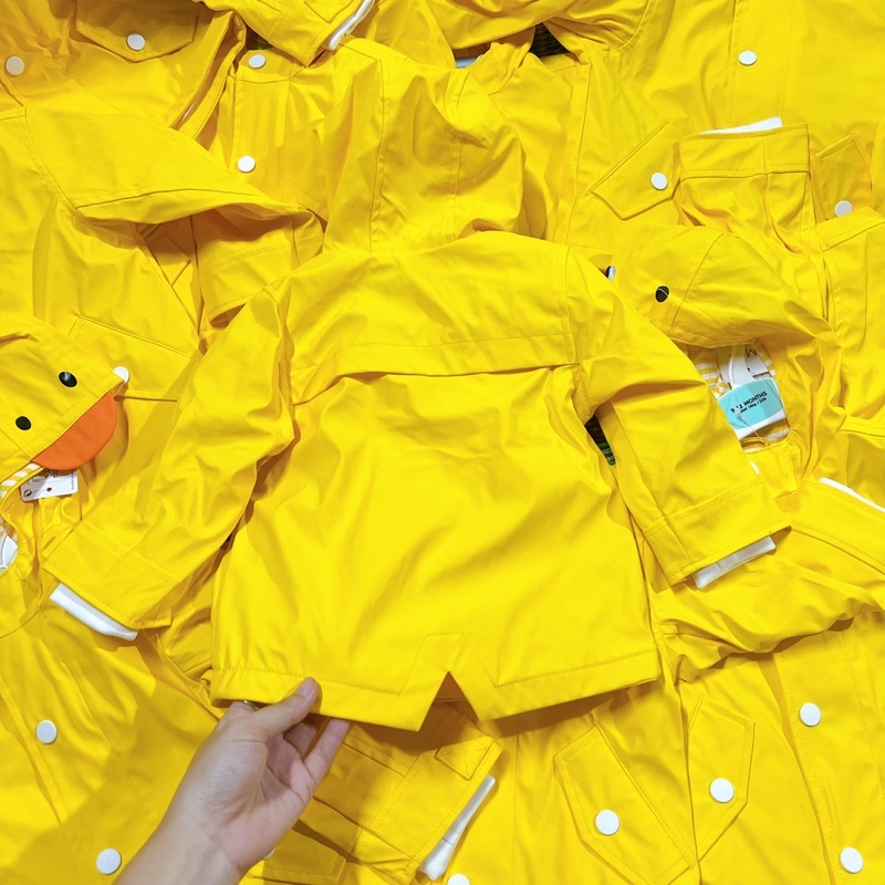 M101 - ÁO KHOÁC MƯA VỊT VÀNG 6/9m - 2/3y - XUHASHOPBABY