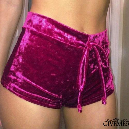 Quần short vải nỉ màu trơn thiết kế dây rút phong cách mùa hè gợi cảm cho nữ