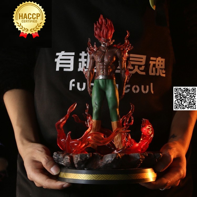 Mô hình Might Guy Resin đứng thẳng Naruto thầy mái tóc mũ rơm thể thuật loại lớn 849