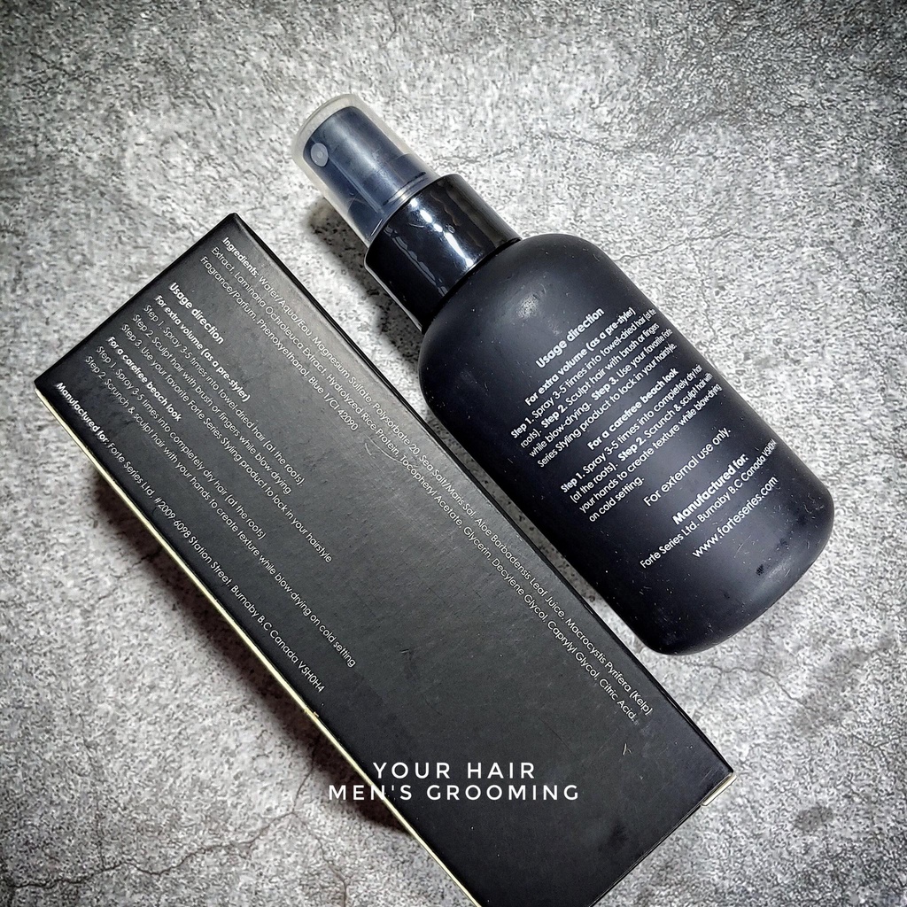 Xịt tăng độ phồng cho tóc Forte Series Sea Salt Spray - 118ml