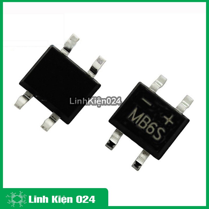 Dioe Cầu MB6S 600V 0.5A SOP4