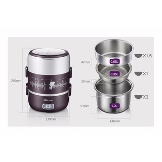 HỘP CƠM CẮM ĐIỆN HÚT CHÂN KHÔNG BEAR DFH-S2123