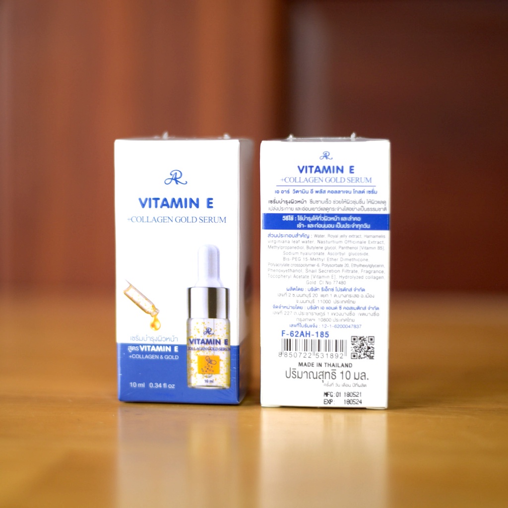 Serum tinh chất vàng collagen Vitamin E Thái Lan 10ml