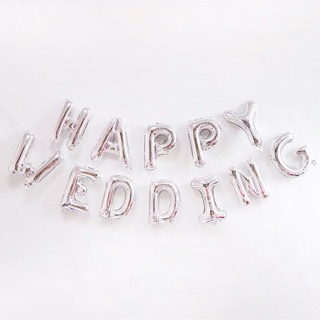 Bộ chữ bóng HAPPY WEDDING
