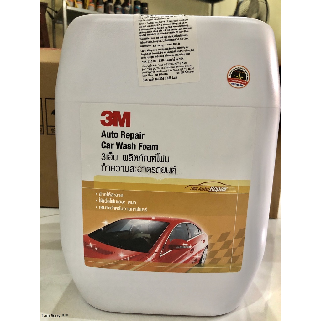 Can nước rửa xe 10 lít 3M Auto Repair Car Wash Foam