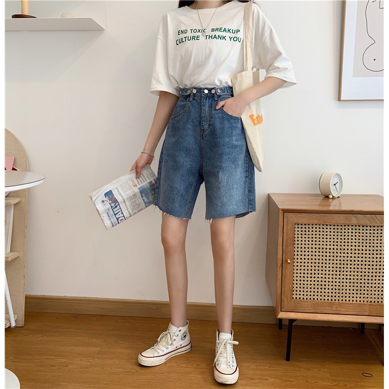 [SẴN] Quần shorts jean nữ Ulzzang Quảng Châu QLJ61