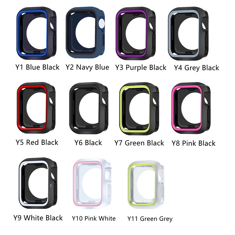 Ốp Silicone Mềm Nhám Chống Sốc Cho Đồng Hồ Apple Watch 7 6 5 3 SE 44mm 40mm 41mm 45mm
