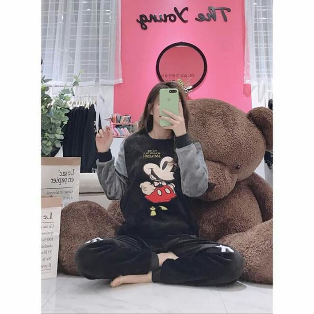 Bộ lông cao cấp sau sinh cho mẹ cute siêu ấm❤️ freeship cho đơn trên 250k❤️