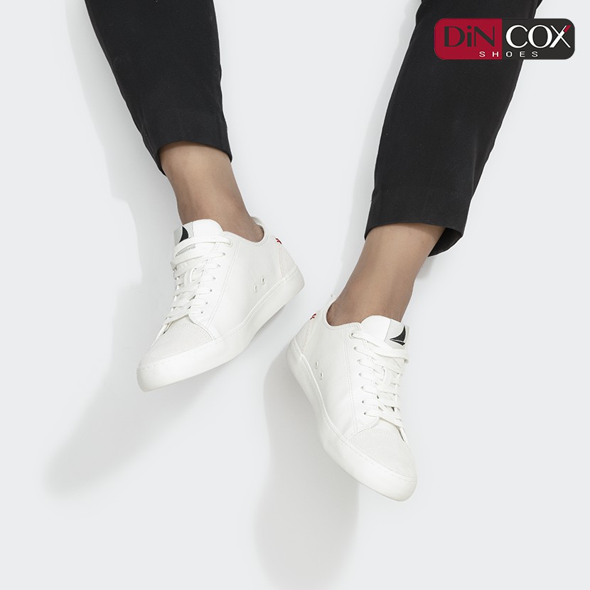 Giày Sneaker Da Nam DINCOX C17 Cách Điệu, Nhã Nhặn White