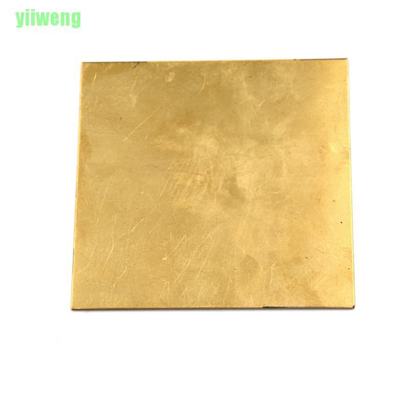 Tấm Đồng Thau Dày 0.5mm / 0.8mm / 1mm / 2mm 100x100mm