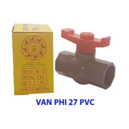 VAN NƯỚC PHI 27 PVC