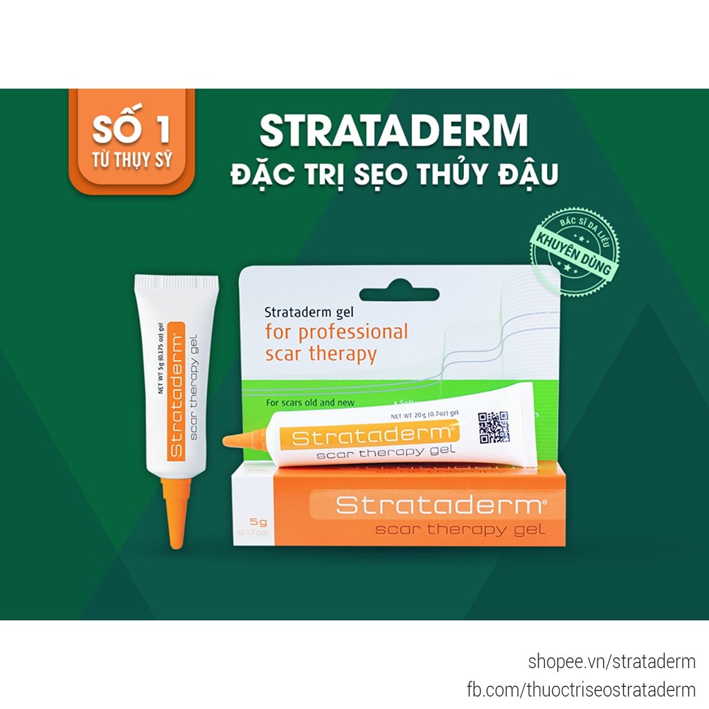 Gel Hỗ Trợ Phục Hồi Sẹo Strataderm 5g - Thụy Sỹ