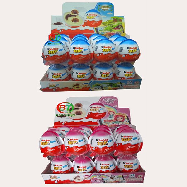 (Hộp 24 trứng) Trứng socola Kinder Joy đồ chơi cho bé trai và bé gái 20g