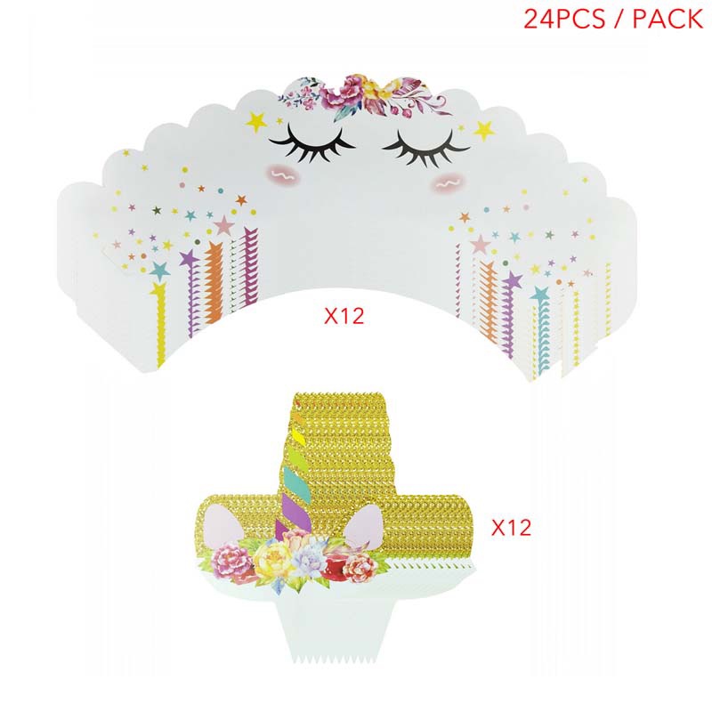 Đế Bánh Cupcake Hình Kỳ Lân Xinh Xắn